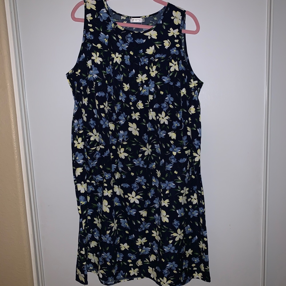 Blue Sleeveless Dress